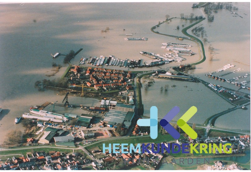 Luchtfoto Tolkamer -werf-Tuindorp Hoogwater 1995